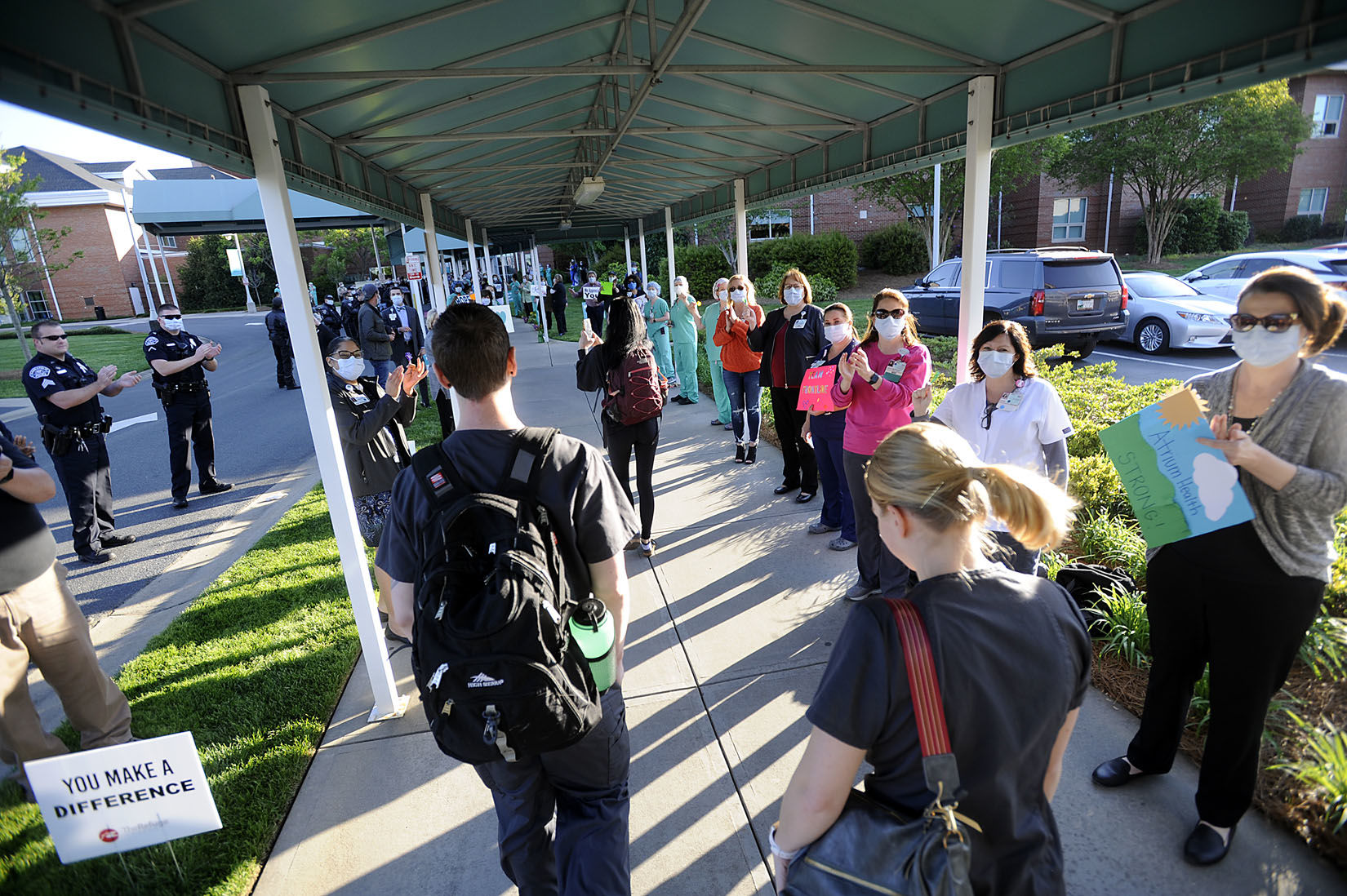 First Responders Salute Atrium Health Workers